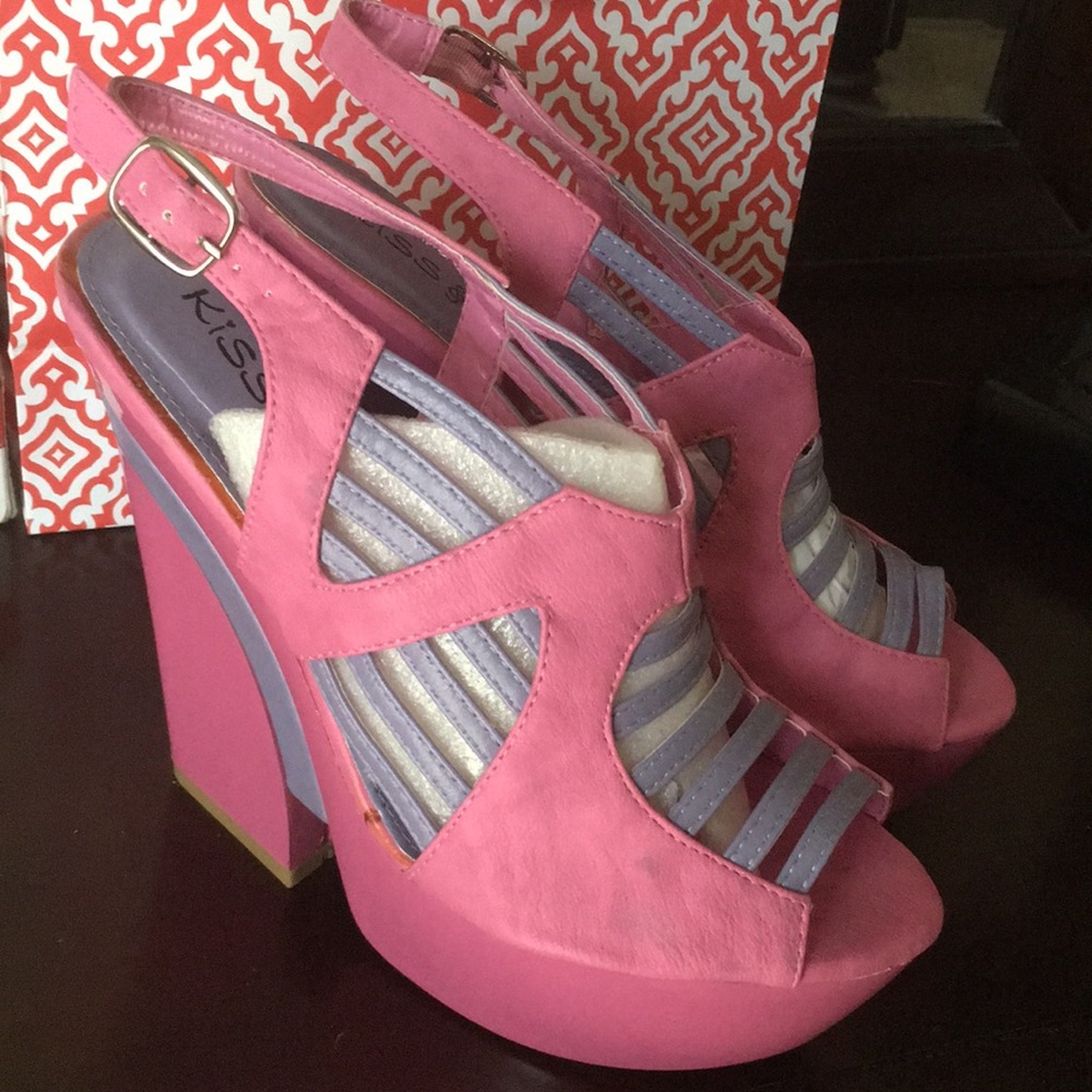 Kiss & Tell Pink Lilac Barbie Heels (brand new)